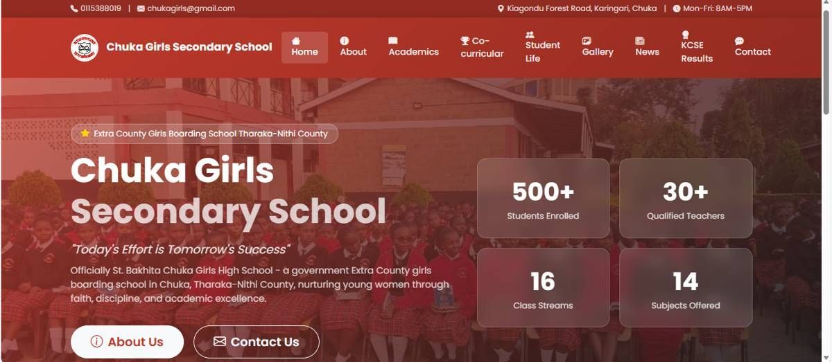 School Management SaaS Platform dashboard